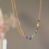 Chakra arc-en-ciel | Collier chaîne 7 pierres précieuses | Argent